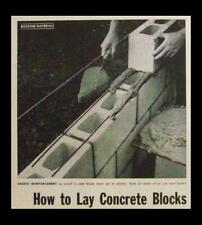 Lay CONCRETE BLOCKS  How-To INFO Cement Block building for sale  Shipping to South Africa