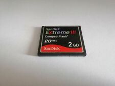 TARJETA DE MEMORIA CF compacta SanDisk Extreme III 20 MB/S 2 GB SDCFX segunda mano  Embacar hacia Mexico