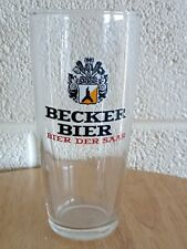 German - Becker Bier/Bier Der Saar Beer Glass 7" - Vintage for sale  Shipping to South Africa