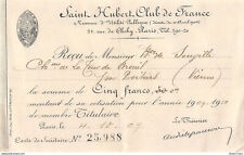 1909 hubert club d'occasion  France