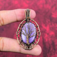 Tree Of Life Purpurite Pendant Copper Wire Wrapped Gemstone Pendant Wedding Gift for sale  Shipping to South Africa