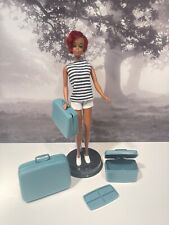 Conjunto de mala de viagem vintage Barbie Samsonite silhueta 1963 azul-petróleo, usado comprar usado  Enviando para Brazil