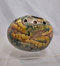 Used, Harmony Pottery Cornwall Pebble Tuber Ikebana Flower Frog Display Vase 10 x 13cm for sale  Shipping to South Africa