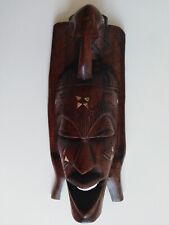 Maschera etnica legno usato  Mozzate