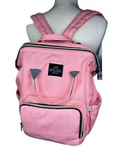 Bolsa organizadora de fraldas LAND rosa mochila maternidade moda bolsa impermeável comprar usado  Enviando para Brazil