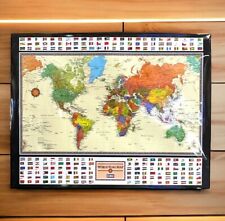 Vintage laminated map for sale  Lyons