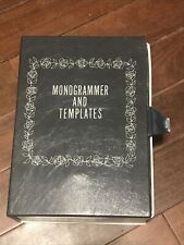 VTG Sears Kenmore Sewing Machine Monogrammer and Monogram Templates Case for sale  Weatherford