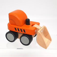 Wooden Hand Made Retro Toddler Digger Truck Construction Plan Toys Kids VIntage for sale  Shipping to South Africa