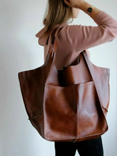 Bolsa de ombro feminina casual bolsa de compras retrô couro macio grande capacidade comprar usado  Enviando para Brazil