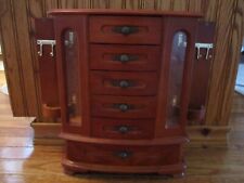 Wooden jewelry cabinet for sale  Kent