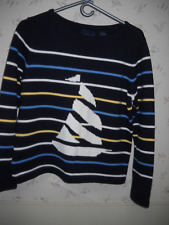 Suéter náutico feminino tamanho médio NOVO design de veleiro 100% algodão por Crazy Horse comprar usado  Enviando para Brazil