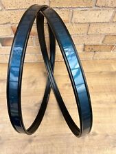 Sonor Force 2001 Metal bass drum hoops  22'' Black / Turquoise, used for sale  Shipping to South Africa