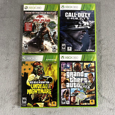Lote de cuatro juegos de Microsoft Xbox 360 COD GTA 5 Red Dead Redemption Dead Island segunda mano  Embacar hacia Argentina