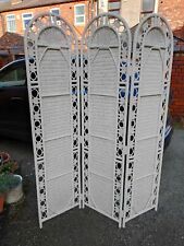 Vintage white wicker for sale  LEIGH