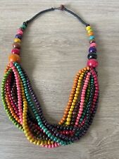 Wooden beaded necklace for sale  PLYMOUTH