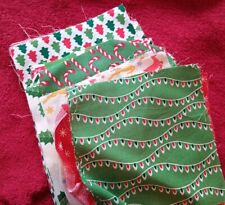 Christmas scrap fabric for sale  REDRUTH