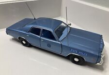 Used, Greenlight 1:18 Steel Blue CUSTOM 1977 Plymouth Fury MAINE State Police for sale  Shipping to Canada