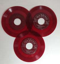 Discos de vinil vermelho faça você mesmo projetos de artesanato 7" 45 RPM decoração arte  comprar usado  Enviando para Brazil