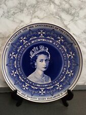 wedgwood queen elizabeth plates for sale  TREHARRIS
