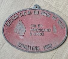 Ancienne plaque concours d'occasion  Pelousey