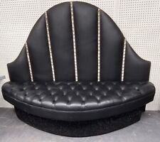 Black leather curved for sale  BOLTON