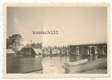 Foto gesprengte Brücke über den Narew bei Lomza in Polen 1939 Polenfeldzug ...  gebraucht kaufen  Löhne