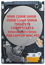 80GB 120GB 160GB 250GB 320GB 500GB 750GB 1T 2.5" 7200RPM SATA Hard Drive HDD for sale  Shipping to South Africa