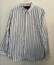 Camisa manga longa Tommy Hilfiger 2 camadas algodão manga longa listra XXL botão para baixo comprar usado  Enviando para Brazil