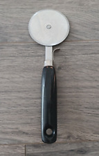 Cortador de pizza vintage EKCO EUA utensílio aço inoxidável preto cabo de madeira comprar usado  Enviando para Brazil