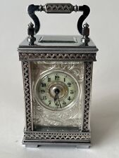 silver carriage clock for sale  NEW MALDEN