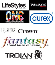 100 Condoms Pack - Lifestyle, Trustex, One, Crown, NuVo, Fantasy, Trojan - BOXED, used for sale  Shipping to South Africa