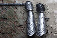 Par de brazaletes de metal armadura elfo protección brazo para larpa disfraz artículo de regalo segunda mano  Embacar hacia Argentina