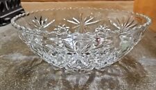 Vintage 1960's-Clear Glass-Anchor Hocking Prescut-EAPC-Star ofDavid Serving Bowl for sale  Shipping to South Africa