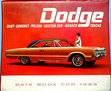 1965 dodge data for sale  Tucson
