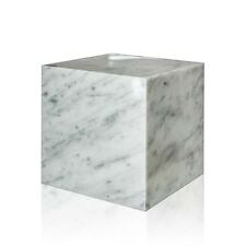 Cubo Marmo Bianco Carrara White Italian Marble Cube Sculpture Home Design 20cm, usado segunda mano  Embacar hacia Argentina