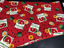 Vintage watermelon fabric for sale  Louisville