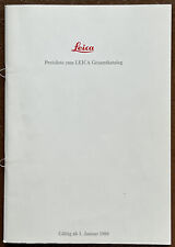 Leica preisliste zum gebraucht kaufen  Bedburg