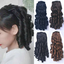 Short Curly Drawstring Ponytail Synthetic Hair Extension Heat Resistant Ponytail for sale  Shipping to South Africa
