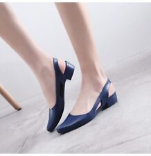 Womens Slip On Simple Hollow Out Pumps Casual Shoes Slingback Low Heel Sandals, used for sale  Shipping to South Africa