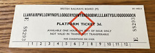 Rail platform ticket for sale  GLOUCESTER