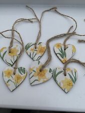 Decoupaged daffodils wooden for sale  NEW QUAY