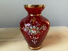 Red glass vase for sale  Pleasant Grove
