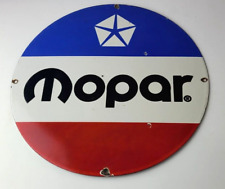 Placa de porcelana vintage Mopar Chrysler - Road Runner Plymouth placa de bomba de gás comprar usado  Enviando para Brazil