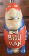 Pedra de cerveja Budweiser 1975 Ceramarte Bud Man cabeça sólida com tampa. CS-1 7 3/4" de altura comprar usado  Enviando para Brazil