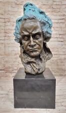 Classica Musica Amante Beethoven Busto Solido Bronzo Scultura Statua Statuina, usado comprar usado  Enviando para Brazil