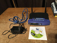 LINKSYS WRT54G WIRELESS G 2.4 GHZ BROADBAND 4PORT ROUTER BLUE/BLACK /WRONGWAY052, used for sale  Shipping to South Africa