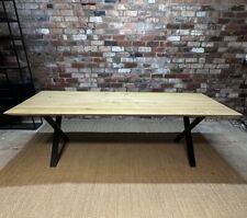 Heals Oslo Dining Table, Metal leg, Solid Oak 240cm (RRP £2669) for sale  Shipping to South Africa