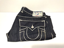 Jeans masculino True Religion 38x29 perna reta azul denim muito bom estado usado comprar usado  Enviando para Brazil
