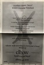 Elbow poster newspaper for sale  UK