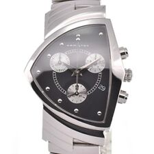 Relógio masculino Hamilton Ventura 6345 cronógrafo data mostrador preto quartzo G#127738 comprar usado  Enviando para Brazil